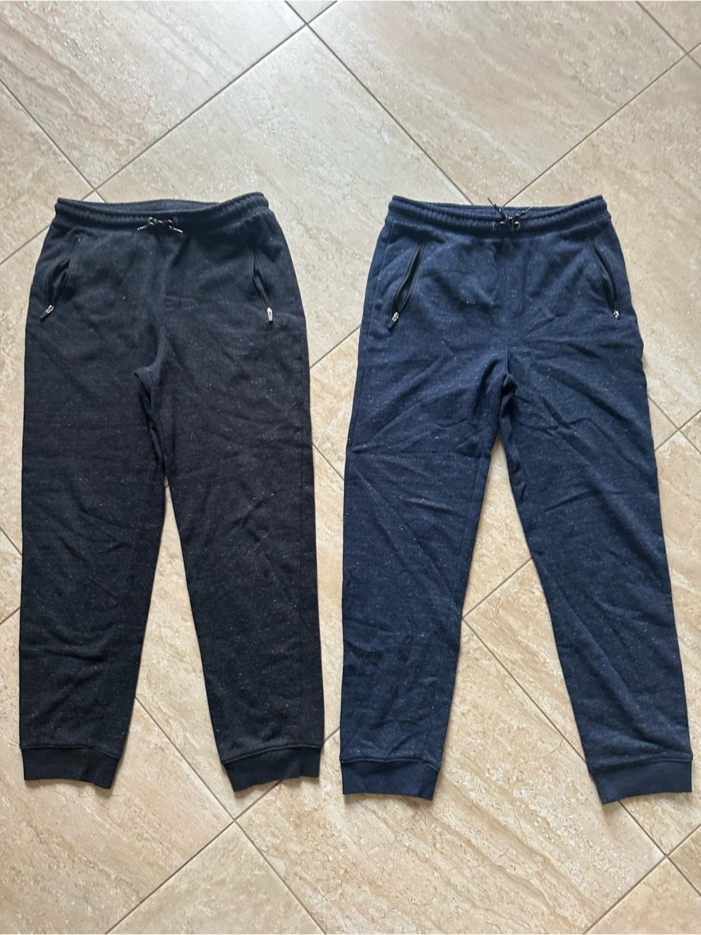 OLD NAVY BOYS Drawstring Jogger Pants - Dark gray & navy MINT CONDITION  14/16